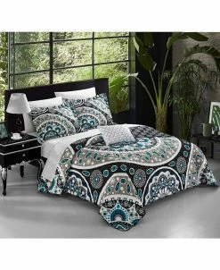 Chic Home Lucena 4 Piece King Quilt Set
