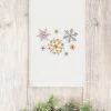 Linum Home Christmas Snowfall 100% Turkish Cotton Hand Towels