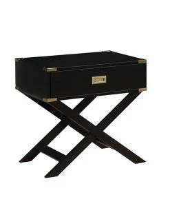 Furniture Of America Nenol X-Shape Legs Side Table