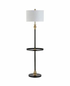 JONATHAN Y Evans LED End Table Floor Lamp