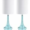 JONATHAN Y Cecile Teardrop LED Table Lamp, Set Of 2