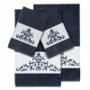 Linum Home Turkish Cotton Scarlet 4-Pc. Embellished Towel Set