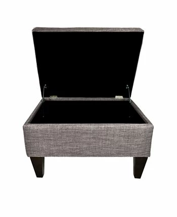 MJL Furniture Designs Brooklyn Square Upholstered Storage Ottoman - Image 2
