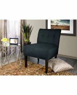 MJL Furniture Designs Samantha Button Tufted Upholstered Accent Chair