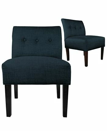 MJL Furniture Designs Samantha Button Tufted Upholstered Accent Chair - Image 2