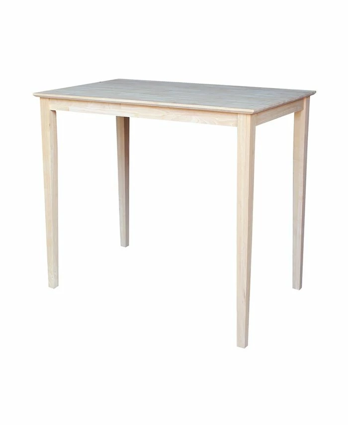 International Concepts Solid Wood Top Table