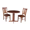 International Concepts 36 Dual Drop Leaf Table With 2 San Remo Chairs