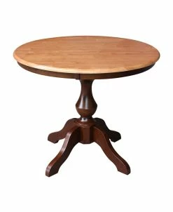 International Concepts 36 Round Top Pedestal Table - 28.9H