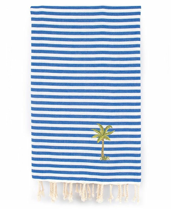 Linum Home Fun In The Sun Breezy Palm Tree Pestemal Beach Towel