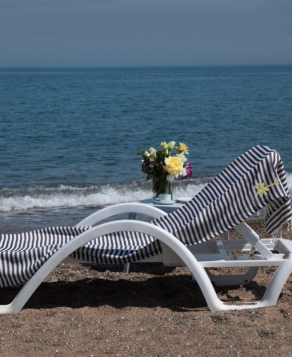 Linum Home Fun In The Sun Breezy Palm Tree Pestemal Beach Towel - Image 9