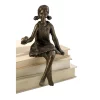 Cyan Design Girl Shelf Sitter Sculpture - Bronze