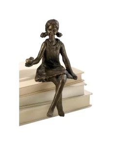 Cyan Design Girl Shelf Sitter Sculpture - Bronze