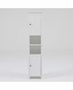 Luxen Home Tall Tower Bathroom Cabinet