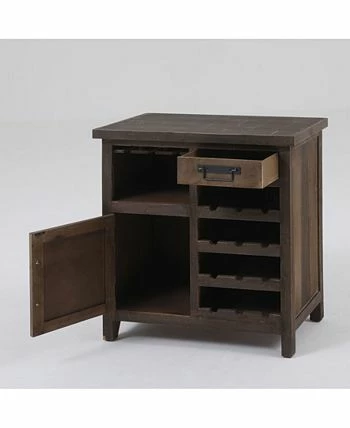 Luxen Home Wine Station Wood Console Cabinet - Image 8