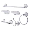 Kingston Brass Victorian 6-Pc. Towel Bar Bathroom Hardware Set In Polished Chrome