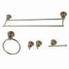 Kingston Brass Concord Dual-Towel Bar 5-Pc. Bathroom Accessory Set In Brushed Nickel