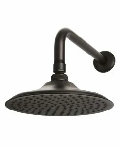 Kingston Brass Victorian 7-3/4-Inch OD Brass Shower Head With 12-Inch Shower Arm In Oil Rubbed Bronze
