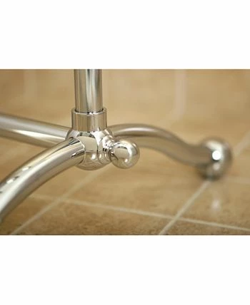 Kingston Brass Vintage Pedestal Towel Rack In Polished Chrome - Image 2