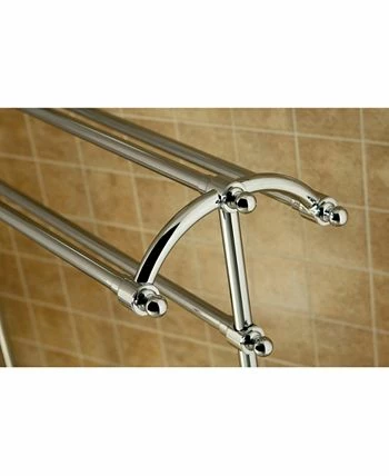 Kingston Brass Vintage Pedestal Towel Rack In Polished Chrome - Image 3