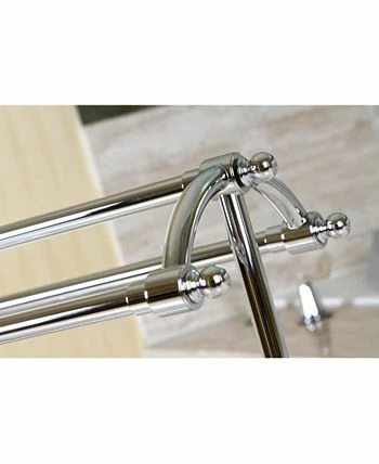 Kingston Brass Vintage Pedestal Towel Rack In Polished Chrome - Image 5