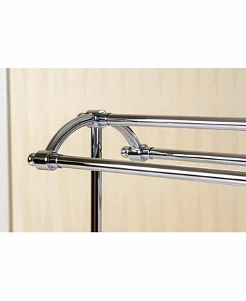 Kingston Brass Vintage Pedestal Towel Rack In Polished Chrome - Image 6