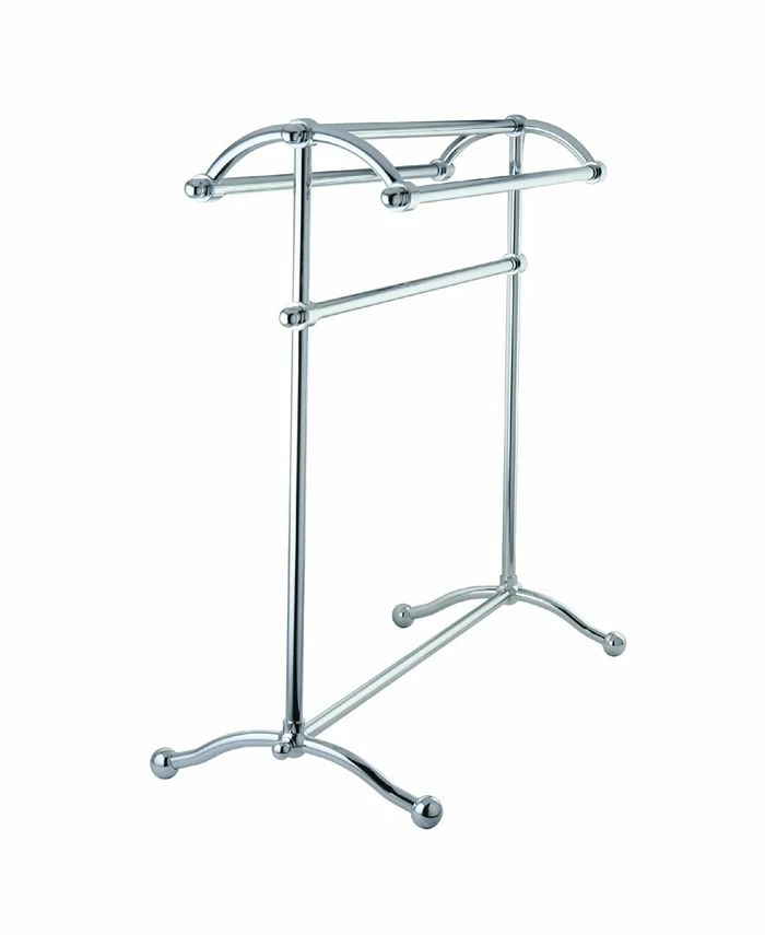 Kingston Brass Vintage Pedestal Towel Rack In Polished Chrome