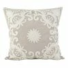 Saro Lifestyle Embroidered Decorative Pillow, 18 X 18