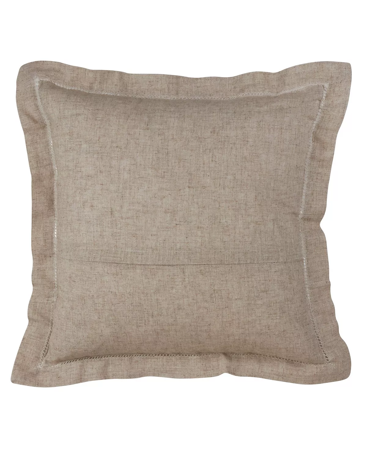 Saro Lifestyle Hemstitch Trimmed Decorative Pillow, 18 X 18 - Image 2