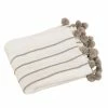Saro Lifestyle Ped Pom Pom Throw
