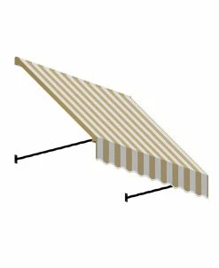 Awntech 3' Santa Fe Twisted Rope Arm Window/Entry Awning, 31 H X 24 D