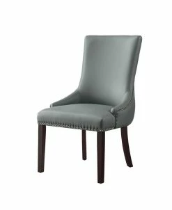 Inspired Home Scar Upholstered Tufted Dining Chair With Nailhead Trim Set Of 2