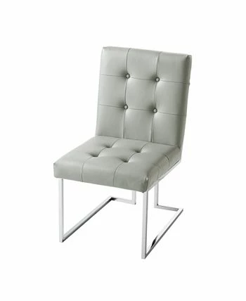 Inspired Home Vanderbilt Upholstered Dining Chair With Metal Frame Set Of 2 - Image 5