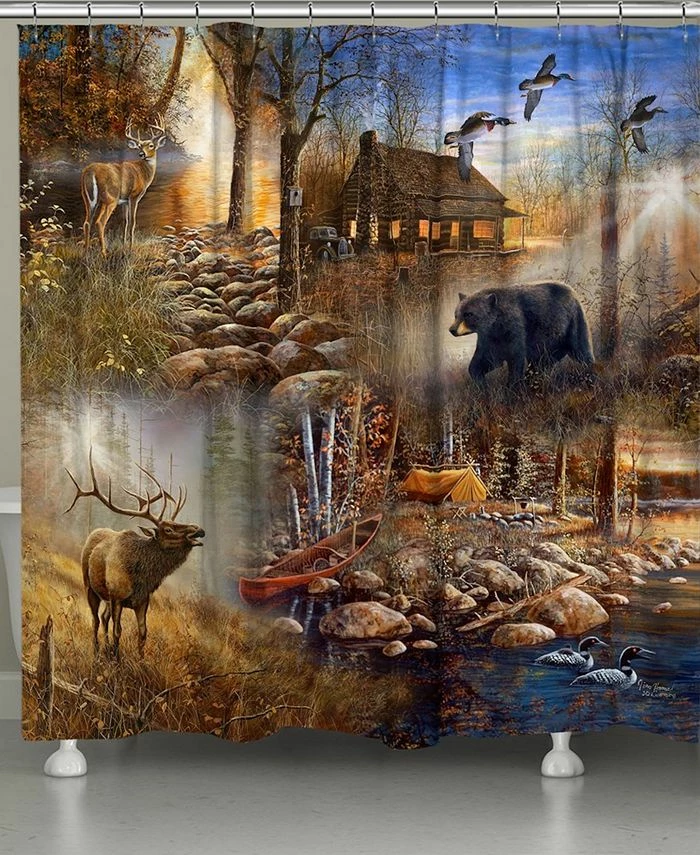 Laural Home Forest Collage Shower Curtain