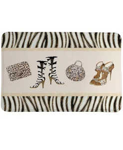 Laural Home Wild For Fashion Memory Foam Bath Rug