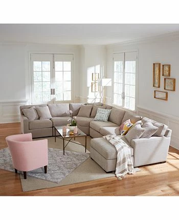 Furniture Radley Fabric 5-Piece Sectional Sofa, Created For Macy's - Image 2