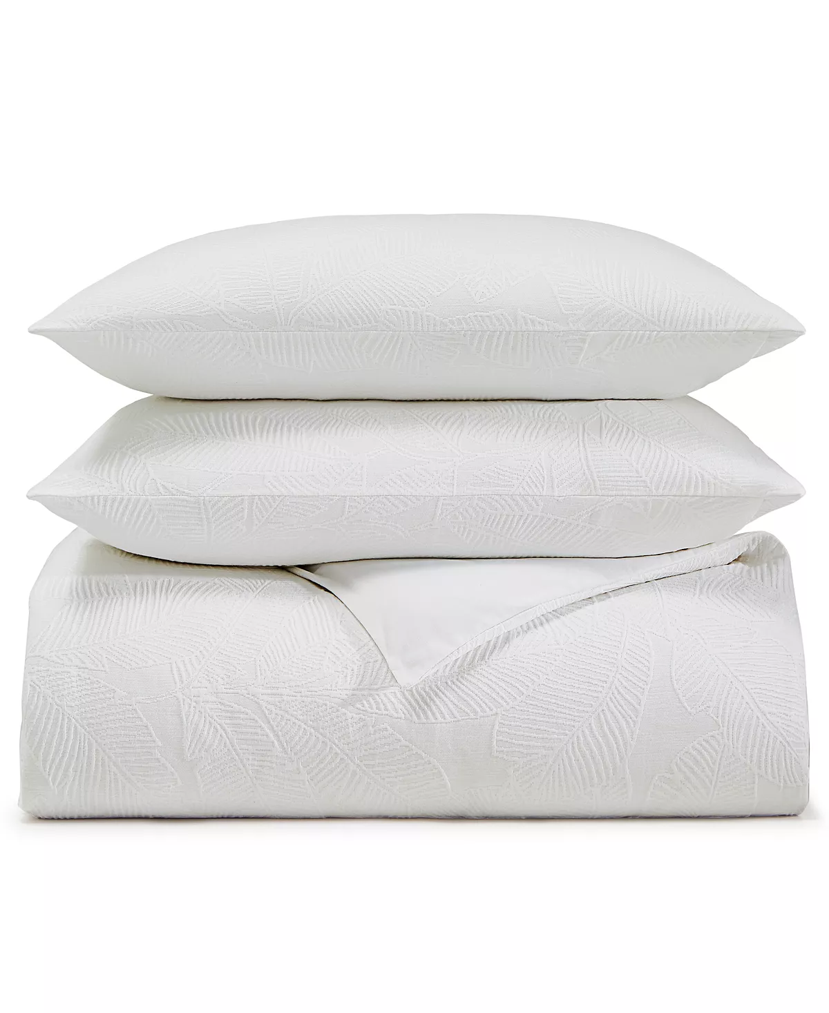 Charter Club Woven Leaves 2-Pc. Duvet Cover Set, Twin, Created For Macy's - Image 4