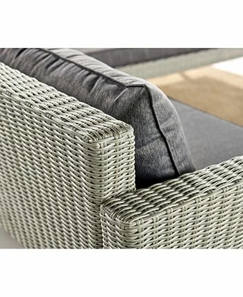 Alaterre Furniture Bany All-Weather Wicker Outdoor Corner Sectional Sofa - Image 6