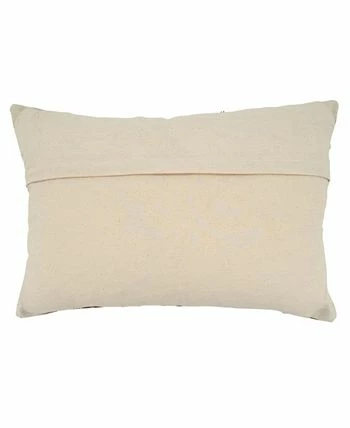 Saro Lifestyle Two Tone Embroidered Decorative Pillow, 16 X 24 - Image 2
