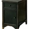 Furniture Of America Lima Antique Black Side Table