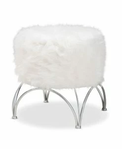 Furniture Celia Modern And Contemporary Upholstered Ottoman
