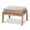 Furniture Sigrid Mid-Century Modern Upholstered Ottoman