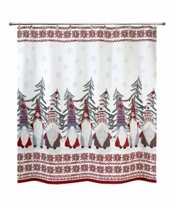 Avanti Christmas Gnomes 72 X 72 Shower Curtain
