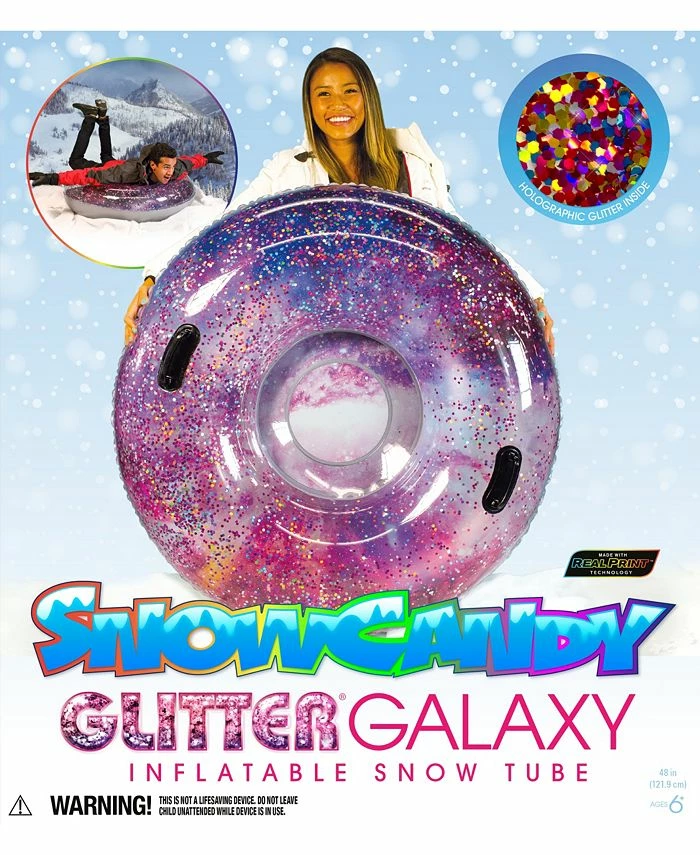 PoolCandy SnowCandy Glitter Galaxy Deep Space Jumbo Snow Tube - Image 4