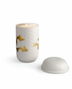 Lladró Collectible Figurine, Golden Kois Candle