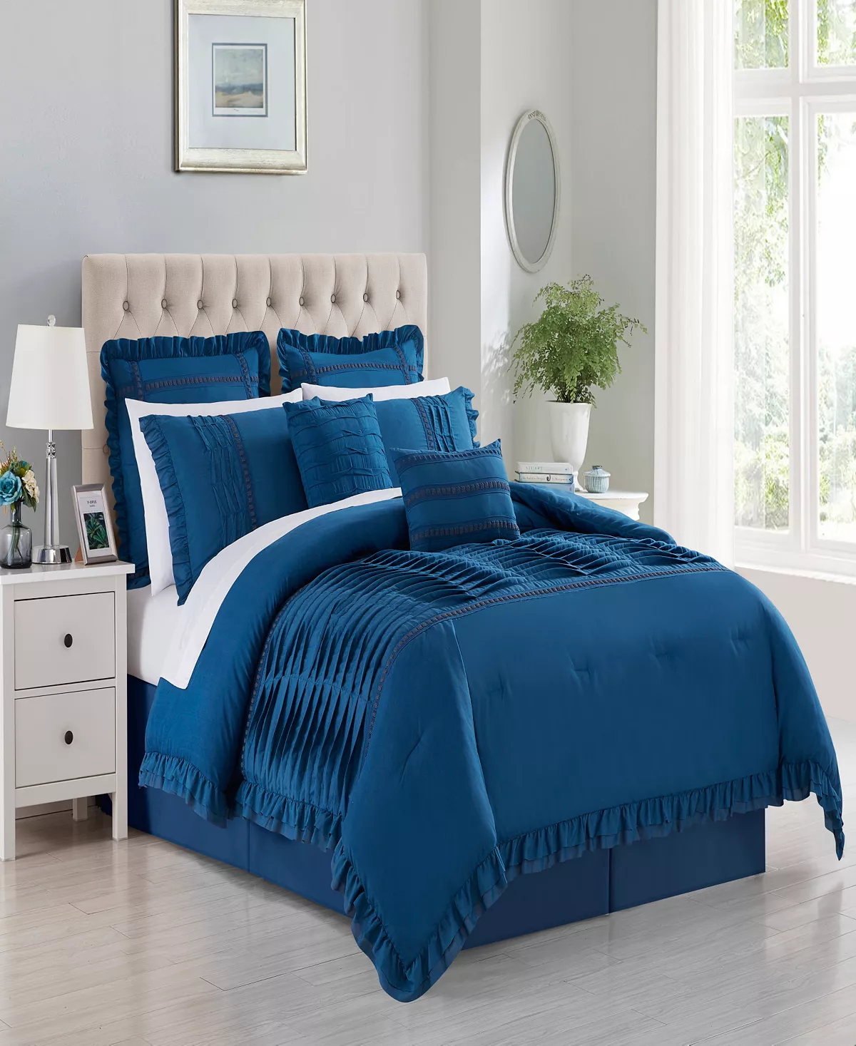 Chic Home Yvette 8 Piece Queen Comforter Set - Image 8