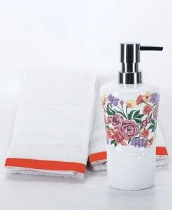 Indecor Home 3-Pc. Floral Bath Set