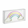 JONATHAN Y Rainhow Contemporary Glam Acrylic Box USB Operated LED Neon Light