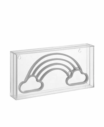 JONATHAN Y Rainhow Contemporary Glam Acrylic Box USB Operated LED Neon Light - Image 2