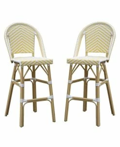 Furniture Of America Cousco Patio Bar Chairs, Set Of 2