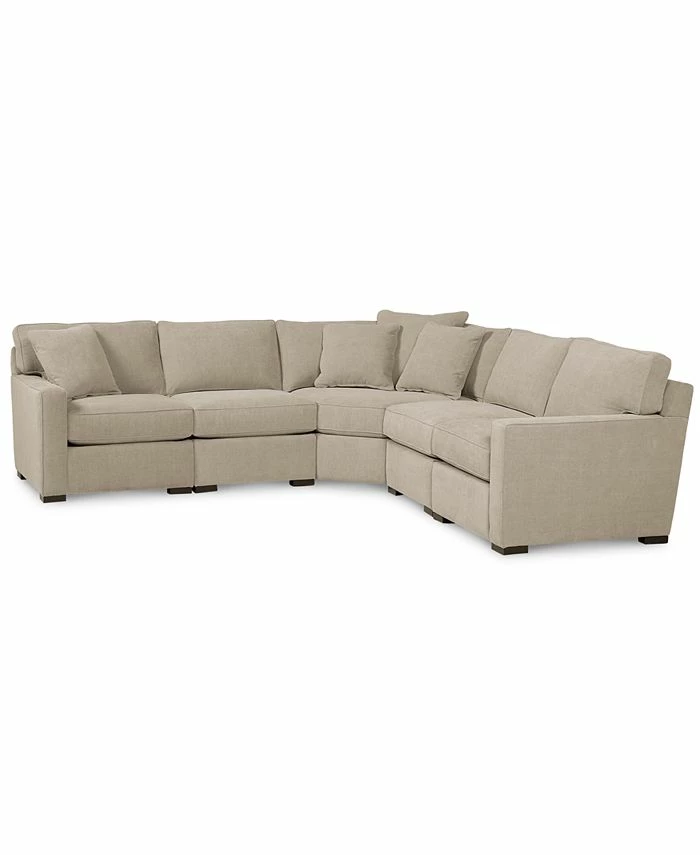 Furniture Radley Fabric 5-Piece Sectional Sofa, Created For Macy's